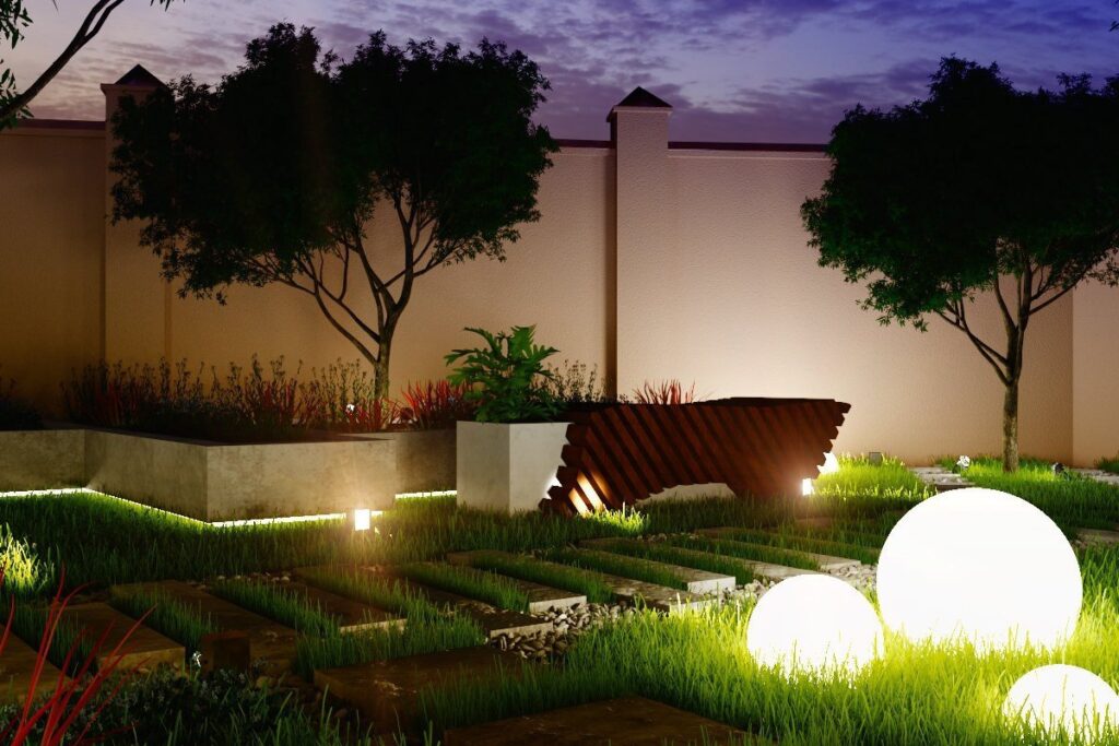 Back Garden lighting idea