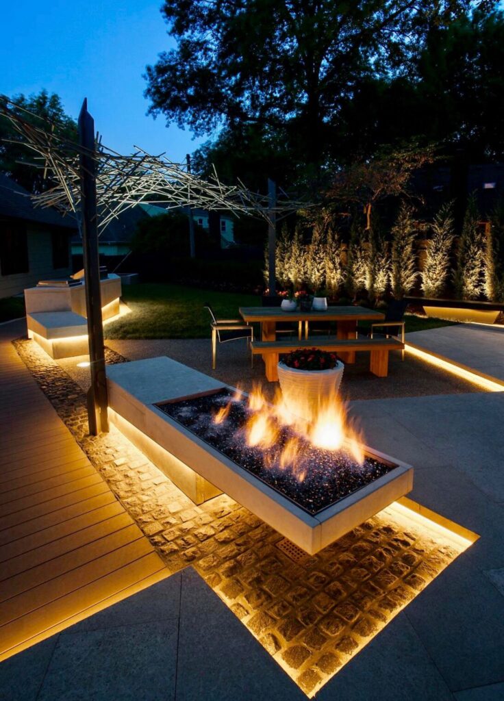 Creative back garden lighting ideas