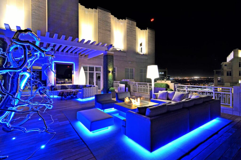 LED terrace light decoration ideas