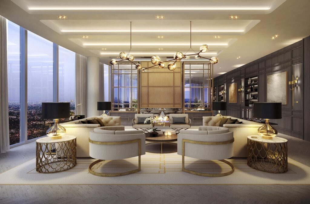 Luxury Living Hall Light Design