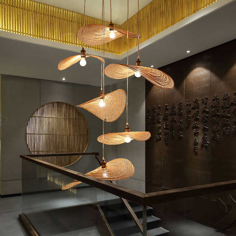 Rattan Ceiling Lampshades