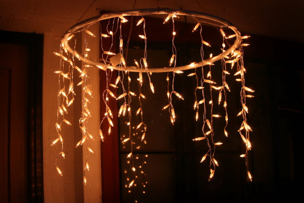 Round icicle light ideas