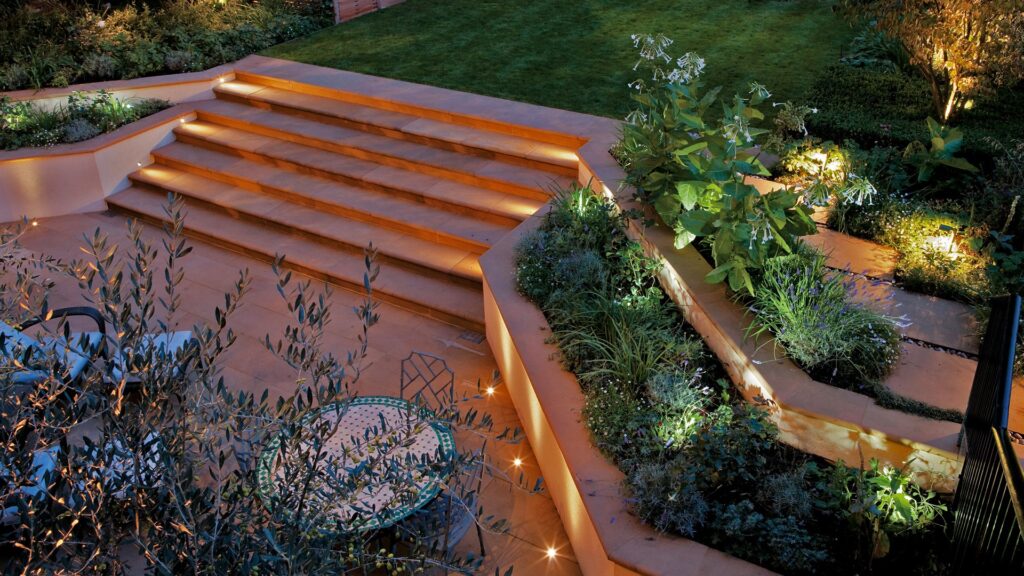 Stair Back Garden lighting ideas