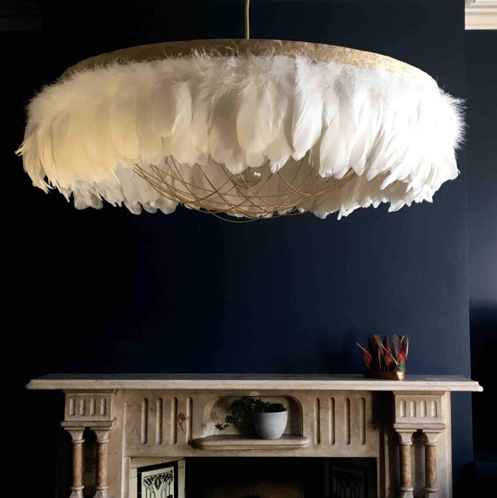 Wing Large Drum Ceiling Light Shade