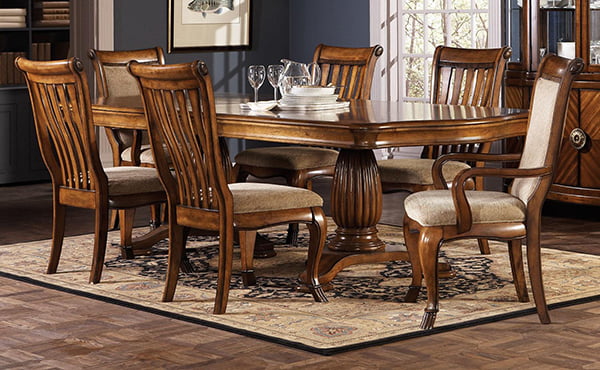 Wooden Pedestal Dining Table