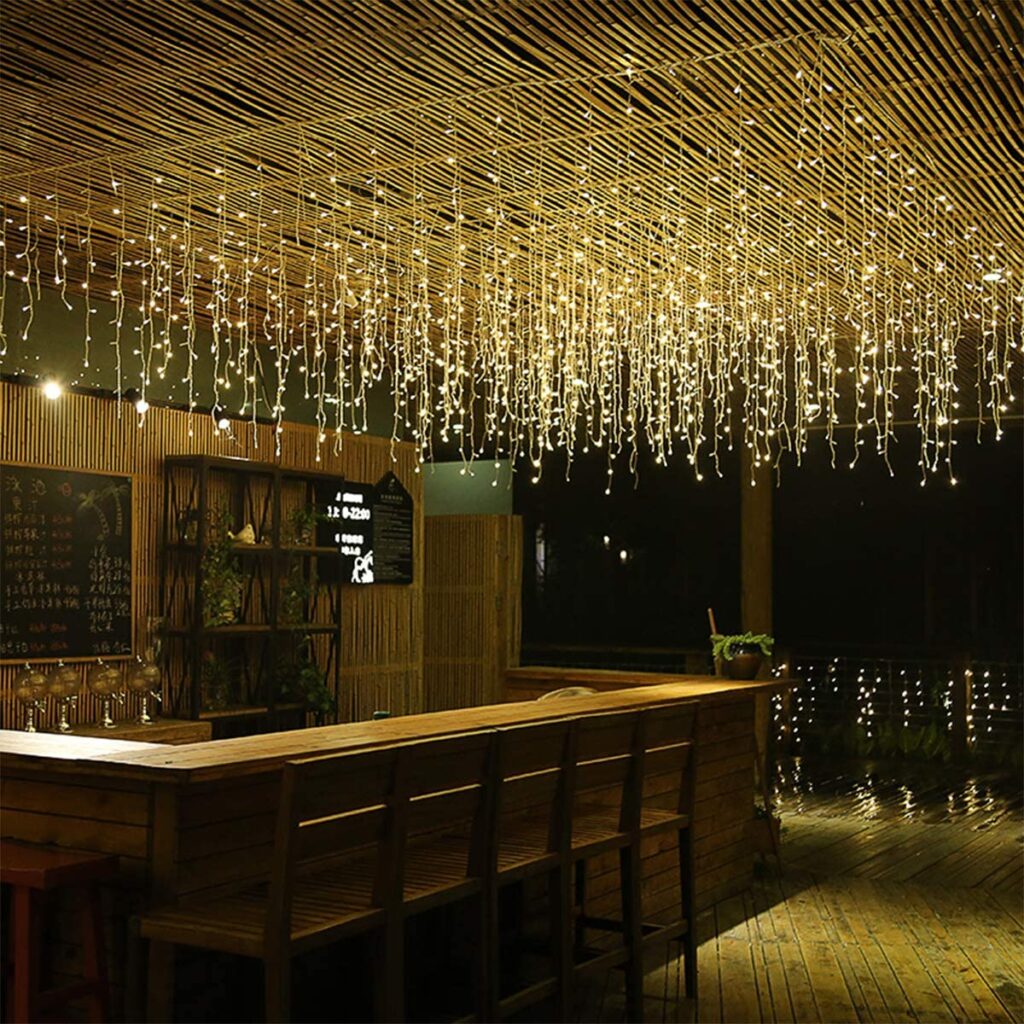 bar icicle light ideas