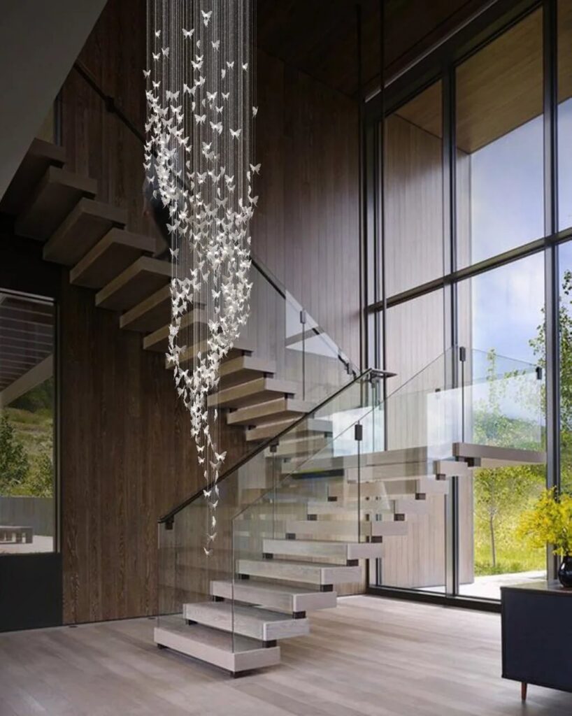 hall stairs and landing lighting idea