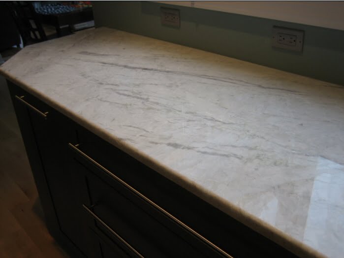 white kitchen soapstone countertop